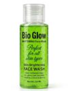 Bio Glow Whitening Face Wash - 120ml green gel bottle for skin brightening and all skin types