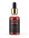Dakno Anti-Acne Clarifying Serum 30ml glass bottle with a premium gold dropper cap for pimple and oil control.
