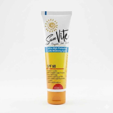 Sun Vite for people who skip sunscreen because it feels heavy, greasy, or sticky. This formula goes on light. It controls oil. It gives your skin SPF 60 protection you can wear every day, on your face and your body. Shop now and add Sun Vite to your daily routine.